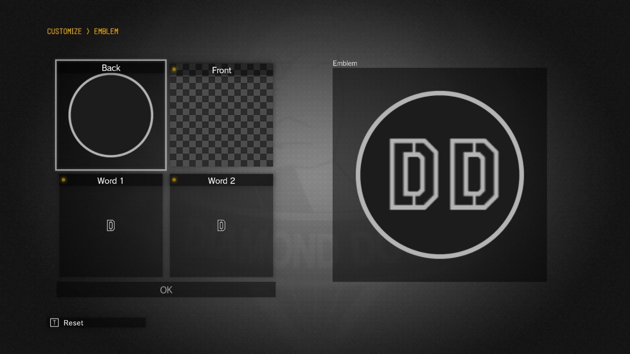 Default emblem, editor