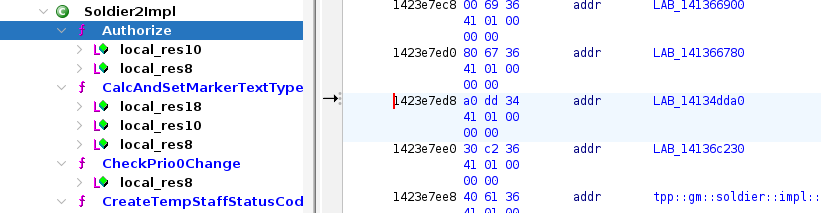 Authorize in prod vtable