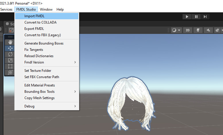 FMDL studio import button location