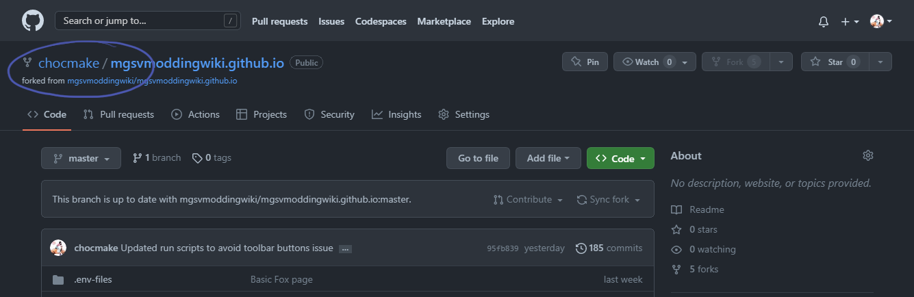Using Github.com | MGSV Modding Wiki